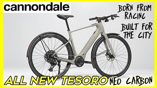 Cannondale all new tesoro neo carbon  high performance commuter e bike [upl. by Leonore113]