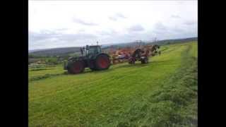 1 Schnitt 2013 Schwaden mit Fendt Vario 722 und Pöttinger top 1252 C s line [upl. by Shyamal]