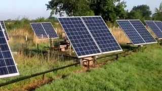 Solar Tracker4kw array homemade with cheap components [upl. by Anomar]