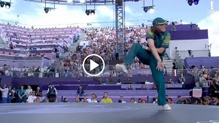 rachael gunn break dance Olympics  australian break dance Olympics  raygun olympics video [upl. by Jonie]