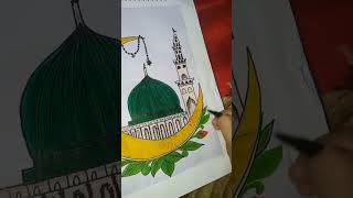 12 Rabi Al awwal special drawingmilad un NabiNagma art🎨🎉 [upl. by Babita]