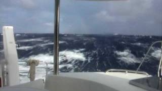 46 Catamaran in big seas [upl. by Artapoelc738]