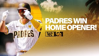 Padres Win Home Opener  Padres vs Giants Highlights 32824 [upl. by Arocat]