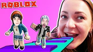 Kaan amp Dania in der neuen Obby von Bianca Nur Lila berühren Challenge Roblox Deutsch [upl. by Mighell]