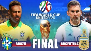 Brazil Vs Argentina FIFA World Cup 2026 Qualifiers fifa football brazilanathbro live [upl. by Lindell]