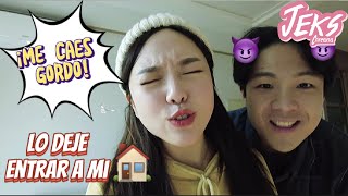 PRIMERA VEZ QUE INVITO A MI NOVIO A LA CASA Y ME HACE ENOJAR 😤 JEKS FT JIN Coreanos vlog 5 [upl. by Inohs]