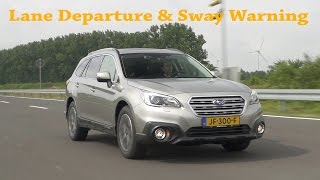 Subaru Outback with EyeSight  Forward Detection Lane Departure amp Sway Warning [upl. by Ingrim]