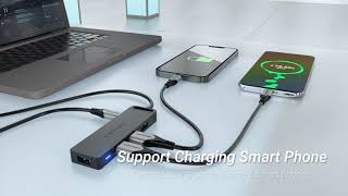 Vention 4Port USB 30 Hub With Power Supply 05M CHL [upl. by Akiwak]