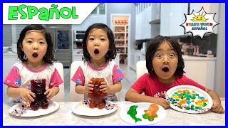 DIY Cómo Hacer un Osito Gigante de Goma y Gelatina con la familia Kaji [upl. by Leiuqese]