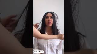 How to do hairstyle for short hair in the easiest way😉Story Sisters👯‍♀️ [upl. by Yelnahs]