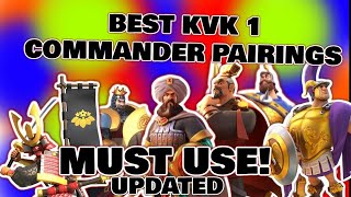 KVK 1 BEST PAIRS OF 2024 RISE OF KINGDOMS [upl. by Trauts]