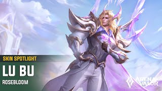 Rosebloom Lu Bu Skin Spotlight  Arena of Valor  TiMi Studios [upl. by Sallad635]