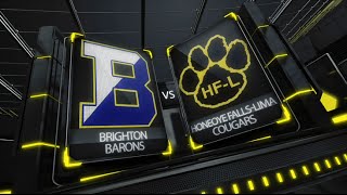 Varsity Boys Basketball Brighton Barons  HFL Cougars [upl. by Rebmak]