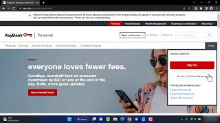 wwwkeycom  Login to Key Bank Online Banking Account [upl. by Arvonio35]