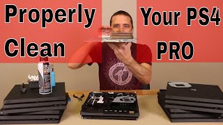 PS4 Pro Proper Cleaning  Vents Fan and Heatsink Cleaning Tips [upl. by Retsehc]