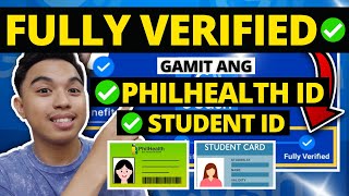 HOW TO FULLY VERIFY GCASH USING PHILHEALTH ID 2024 HOW TO FULLY VERIFY GCASH USING STUDENT ID [upl. by Ardnaxela]