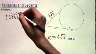 Intersecting Tangents and Secants [upl. by Charyl]