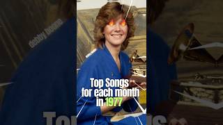 Top Songs each Month in 1977 top10 top10hits 70smusic [upl. by Derrik966]