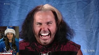 WWE Raw 121117 Woken Matt Hardy knows Sister Abigail [upl. by Akeryt]