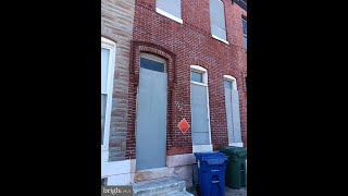 Residential for sale in Baltimore MD  1743 E Federal Street [upl. by Rebah793]