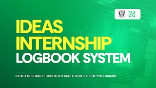 How to use the IDEAS Internship Logbook System [upl. by Veta]