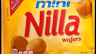 Nabisco Mini Nilla Wafers RandomRatingsandReviews NillaWafers [upl. by Luba426]