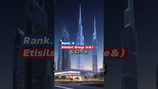 Top 5 Companies Highest Market Cap in USD in Dubai top5facts Dubai companies jobs [upl. by Herrick]