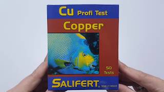 Aquaplantsonline  Unboxing Salifert Copper Cu test [upl. by Yemerej42]