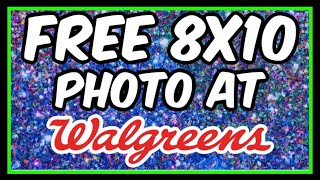 FREE 8X10 Photo at Walgreens  Deal Ends [upl. by Nytsrik]