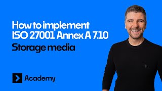 How to implement ISO 270012022 Annex A 710 Storage media [upl. by Jahdai]