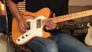 Fender Telecaster Thinline Mexico [upl. by Yuzik]