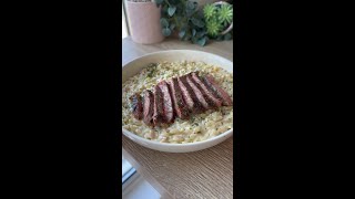 Cheesy Peppercorn Steak Orzo [upl. by Lakym]