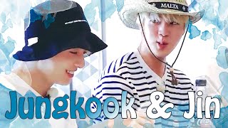 Jin  Jungkook  Jinkooks moments part 52 [upl. by Naltiak]