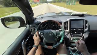 2017 Toyota Land Cruiser POV Test Drive 57 V8 [upl. by Attelrac961]