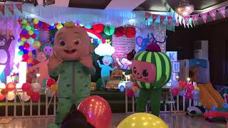 Cocomelon and JJ Mascots at Baby Kings 1st Birthday [upl. by Cliffes]