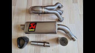 Yamaha MT09 SP 2021 Akrapovic DBKiller removal [upl. by Skinner]