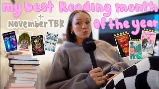 october reading wrap up  November tbr 🌙☁️🍂🎃✨  my best reading month of the year [upl. by Nikoletta]