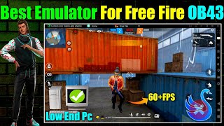 Best Emulator For Free Fire OB43 Low End PC  1GB Ram No Graphics Card [upl. by Ted356]