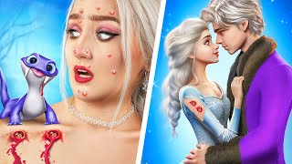 From Nerd Elza To Beauty Bride Frozen Extreme Makeover [upl. by Viglione]