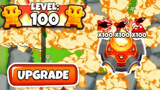 How Far Can Every TIER 100 Tower Go Bloons TD 6 [upl. by Wachtel]