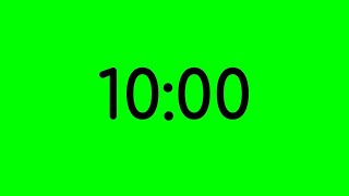 Free To Use  10 Minute Green Screen Timer [upl. by Harland]