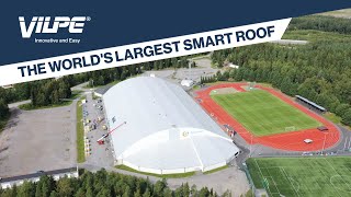 Behold the Botniahall Arena  the worlds largest smart roof [upl. by Par]