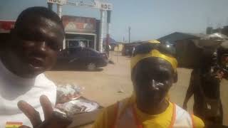 I met milo55 years old guy walking from Takoradi to Accra National Milo Marathon  peace walk 2020 [upl. by Oiraved]