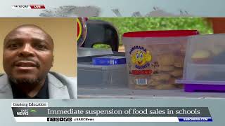 Food Poisoning  Immediate suspension of food sales in Gauteng schools is temporary Steve Mabona [upl. by Atteoj]