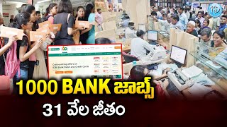 నెలకు 31 వేల జీతం  1000 bank Jobs 31k Salary Per Month  iD Anakapalli [upl. by Campy]