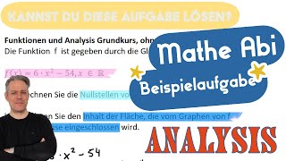 Mathe Abi GK ohne Hilfsmittel Funktionen und Analysis Integrieren und Nullstellen [upl. by Ylrbmik]