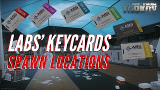 LABS KEYCARD SPAWNS and how to use them pt 1  Escape from Tarkov 2019 [upl. by Crosley215]