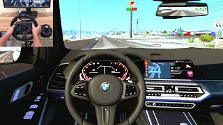 American truck simulator  2022 BMW X7 Performace Drive Steering Wheel Gameplay [upl. by Beesley]