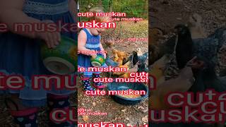 Baby eating hen❤cute muskan ❤shorts hen eating baby love cutebaby [upl. by Duster]