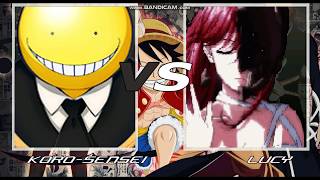 MUGEN JUS KoroSensei vs Lucy Diclonius [upl. by Wennerholn335]